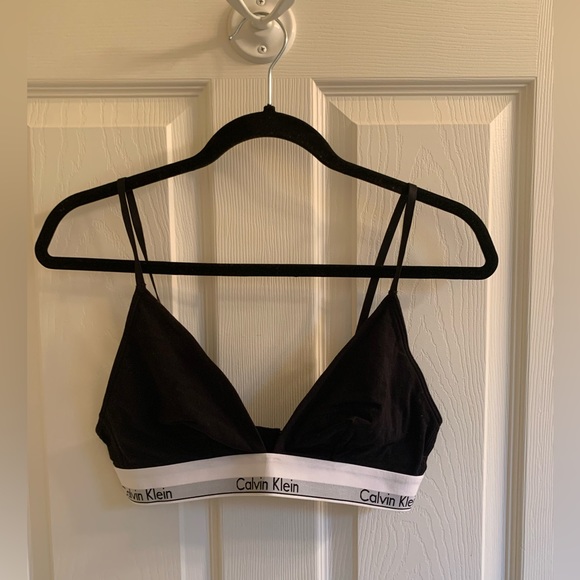 *NEW* Calvin Klein Modern Cotton Lightly Lined Triangle Bralette - Picture 4 of 6